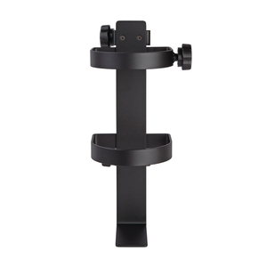 SINGLE TANK HOLDER POLE MOUNTED BLACK by SmartStack