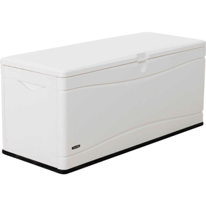 MARINE DOCK BENCH BOX 130 GALLON - 60"L X 24"W X 24-1/4"H - WHITE by Lifetime Products