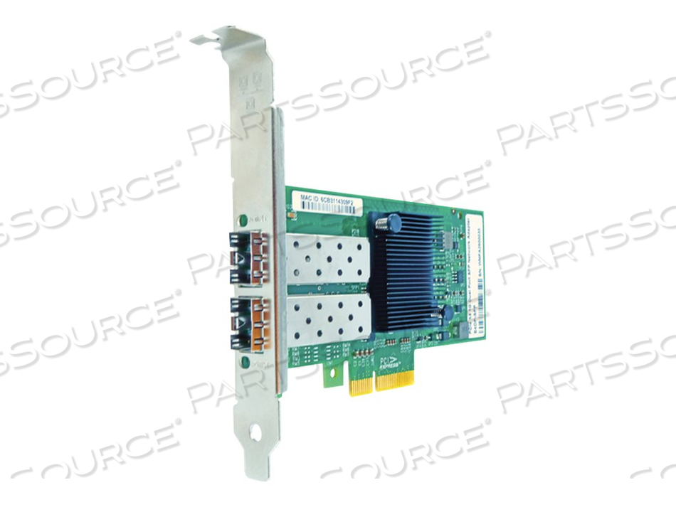 AXIOM 1GBS DUAL PORT SFP PCIE X4 NIC CARD FOR INTEL W/TRANSCEIVERS - I350F2 by Axiom