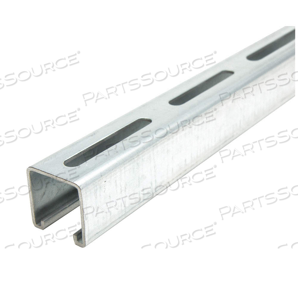 STRUT CHANNEL - SLOTTED, STEEL, PRE-GALVANIZED, 12 GA GAUGE, SLOTTED HOLES, 4 IN SLOT SPACING by Approved Vendor