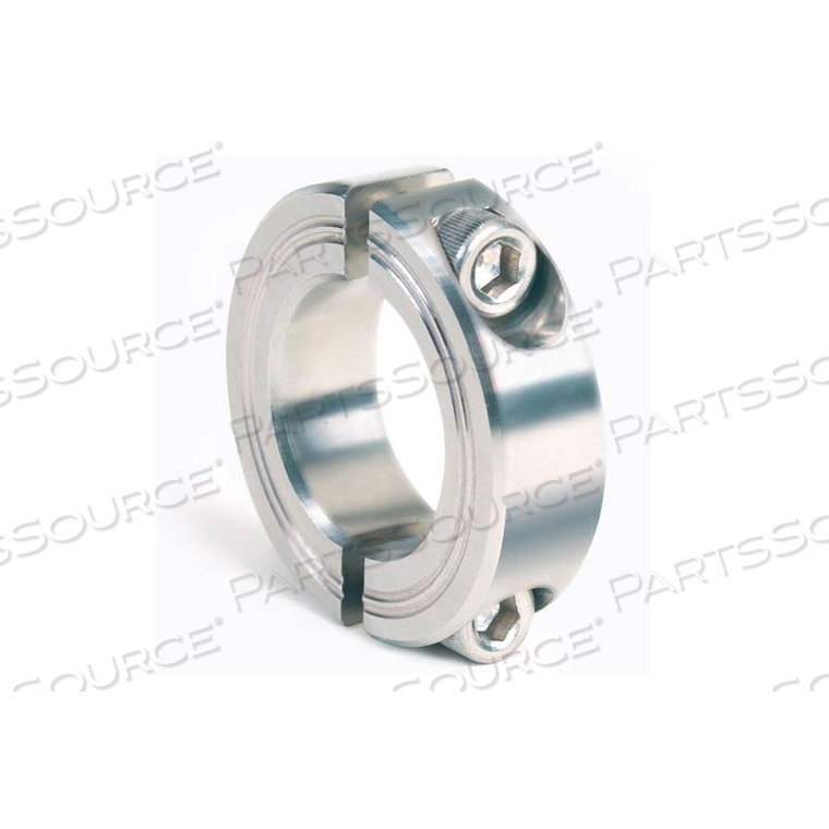 METRIC TWO-PIECE CLAMPING COLLAR, 10MM, STAINLESS STEEL by Climax Metal Products