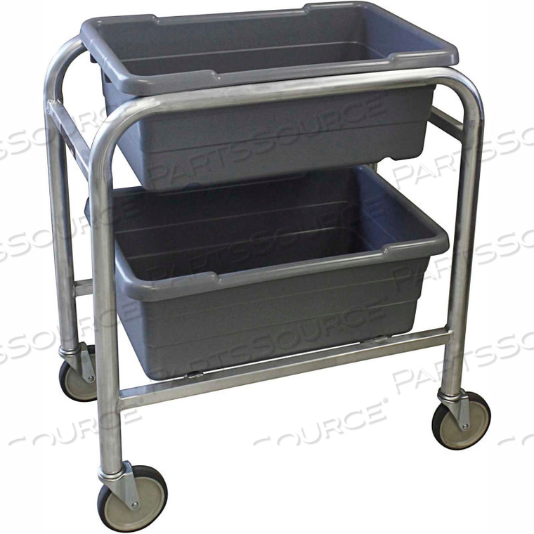 PVI ALUMINUM LUG CART - 2 LUG CAP. ALL-WELDED 28-1/2"L X 16-1/2"W X 33"H, GRAY by Prairie View Industries Inc.