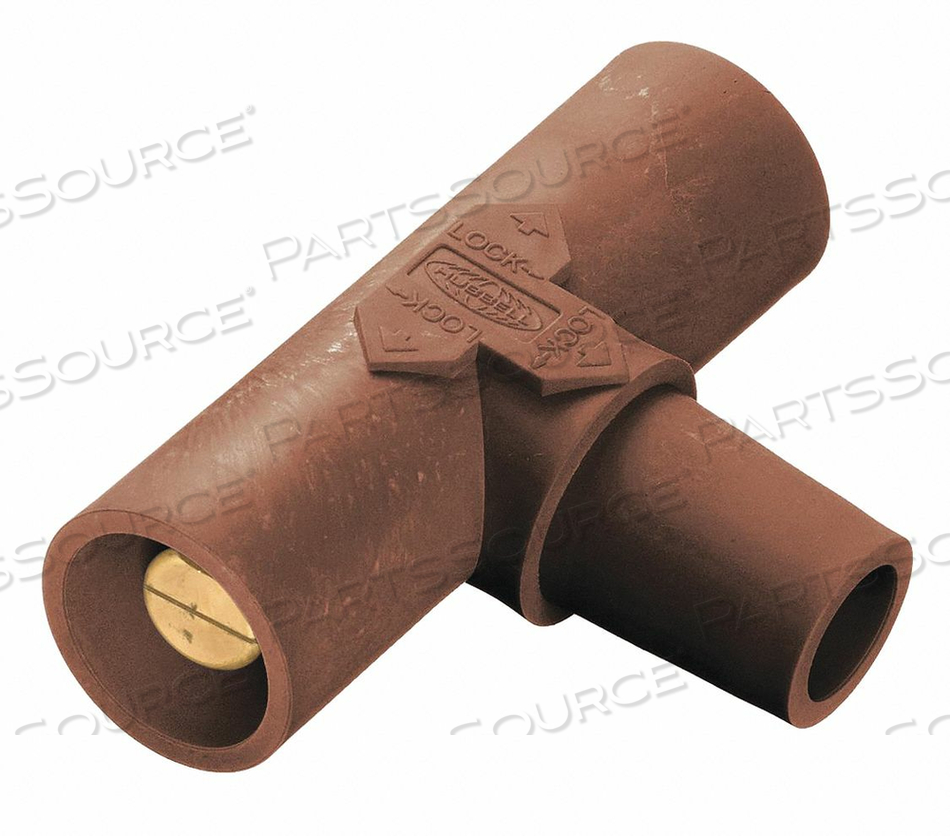 PARALLELING TEE BRN FEMALE-MALE-MALE by Hubbell Power Systems PARALLELING TEE BRN FEMALE-MALE-MALE by Hubbell Power Systems