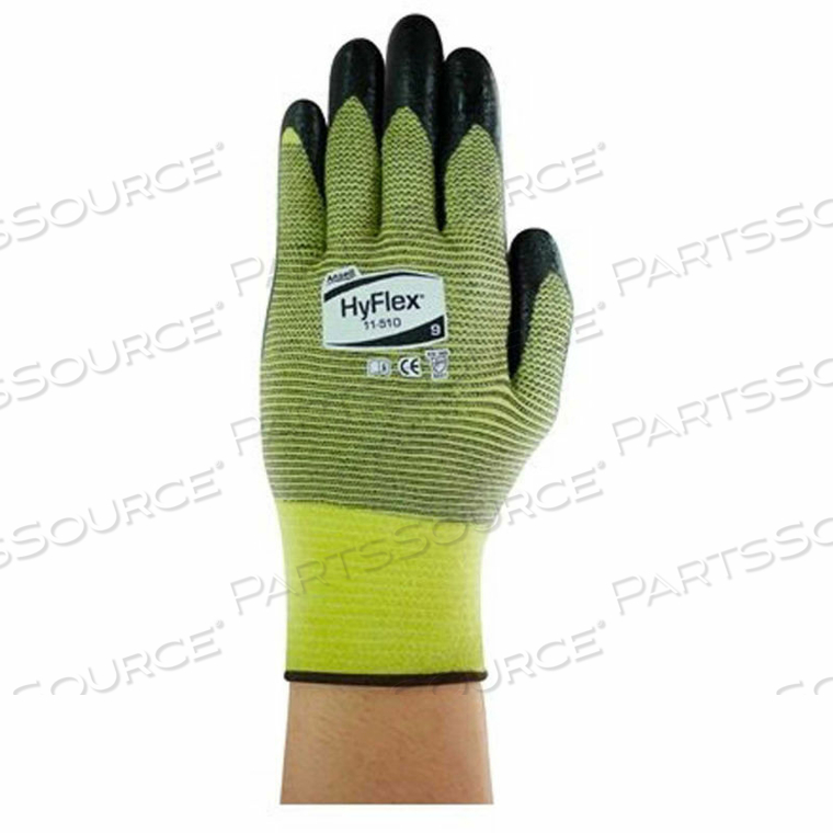 CUT RESISTANT GLOVES, ANSELL 11-510, BLACK NITRILE PALM COAT, SIZE 8, 1 PAIR by Ansell Healthcare