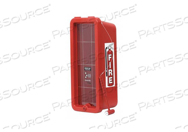 FIRE EXTINGUISHER CABINET 5 LB CAP. RED by Cato FIRE EXTINGUISHER CABINET 5 LB CAP. RED by Cato