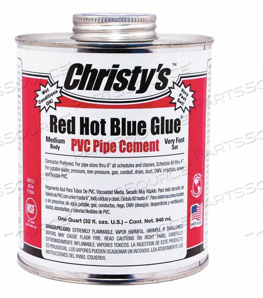 PVC CEMENT BLUE 32 OZ. by Christy's PVC CEMENT BLUE 32 OZ. by Christy's