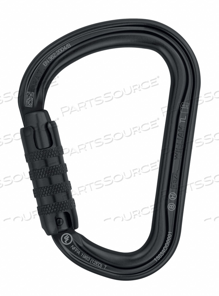 CARABINER BLACK 1-3/16 OPENING by Petzl