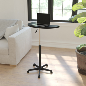 EVE BLACK SIT TO STAND MOBILE LAPTOP COMPUTER DESK by Flash Furniture EVE BLACK SIT TO STAND MOBILE LAPTOP COMPUTER DESK by Flash Furniture