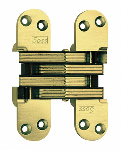 HINGE INVISIBLE SATIN BRASS 5 1/2 IN by Soss