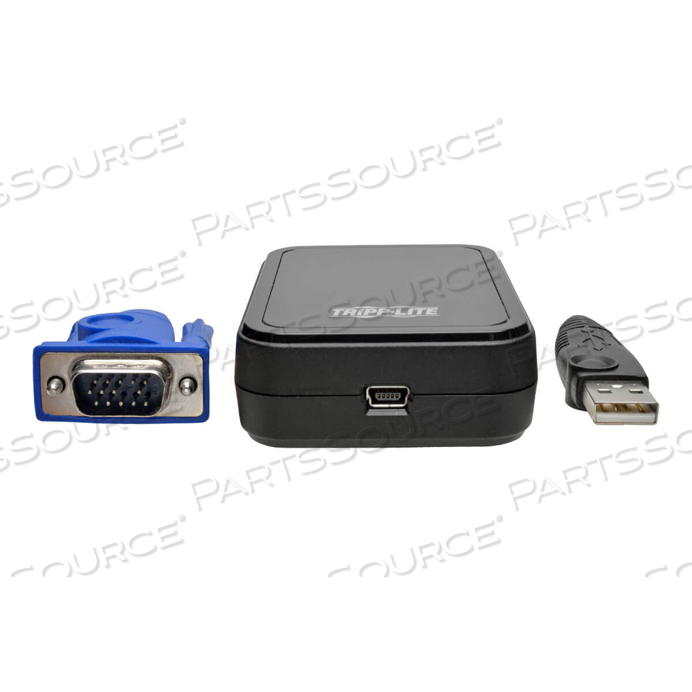 KVM CONSOLE TO USB 2.0 PORTABLE LAPTOP CRASH CART ADAPTER 1080P by Tripp Lite