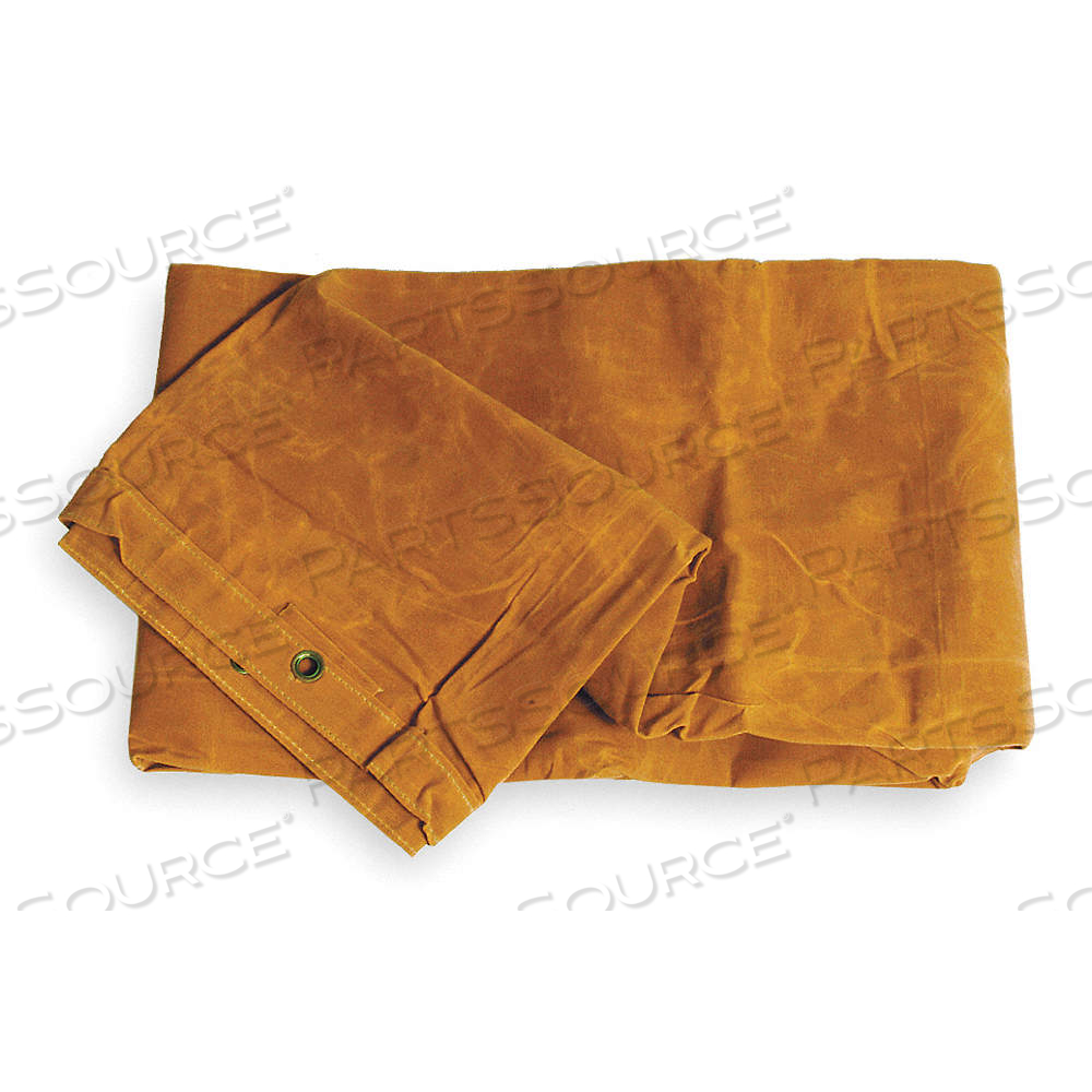 TARP, 15.5 FT LG, 11.5 FT WD, HEAVY DUTY, 20 MIL, COTTON CANVAS, TAN, 10 OZ/SQ YD by Approved Vendor