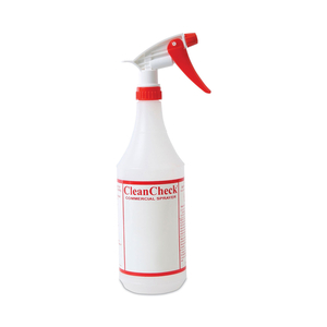 TRIGGER SPRAY BOTTLE, 32 OZ, CLEAR/RED, HDPE, 3/PACK by Boardwalk