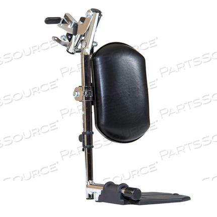 ADULT SWINGING ELEVATING CAM LOCK LEGREST WITH BLACK PAD by Alco Sales & Service Co