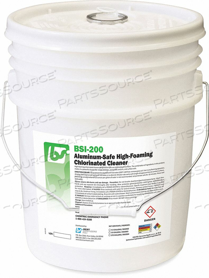 CHLORINATED CLEANER FOAM 5 GAL. by Best Sanitizers Inc. CHLORINATED CLEANER FOAM 5 GAL. by Best Sanitizers Inc.
