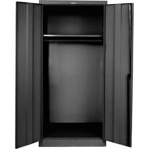 400 SERIES SOLID DOOR WARDROBE CABINET, 36X18X72, EBONY, UNASSEMBLED by Hallowell