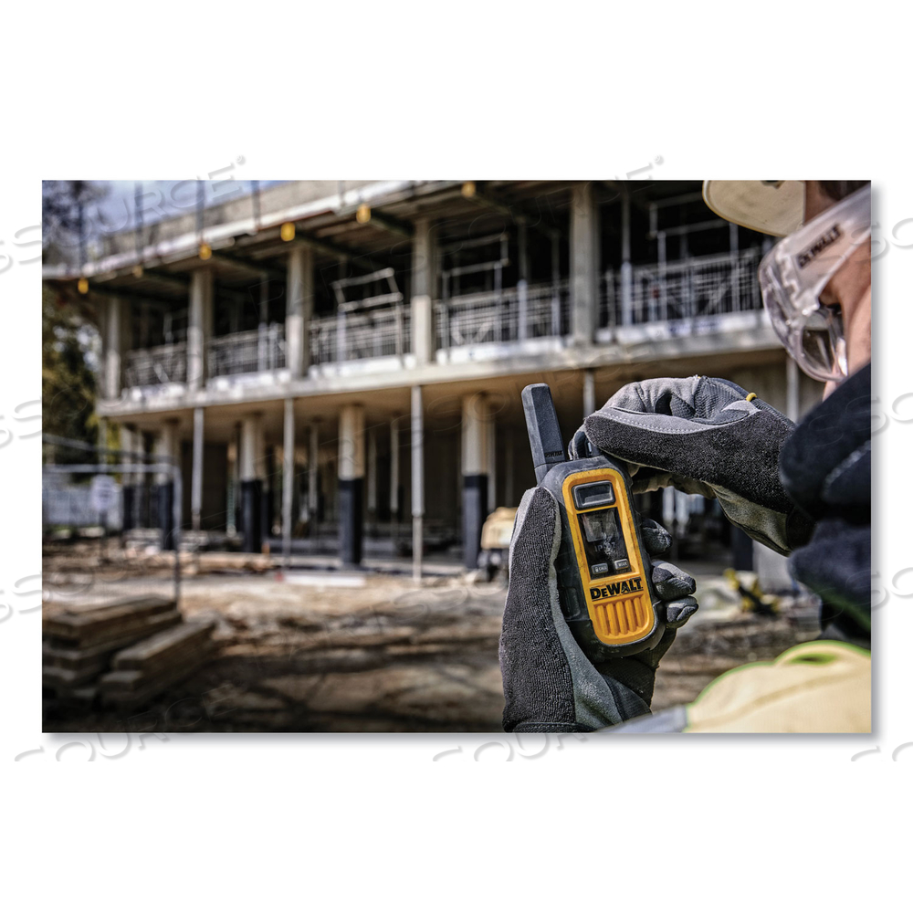 DXFRS300 HEAVY-DUTY WALKIE TALKIES, 1 W, 22 CHANNELS by DeWalt