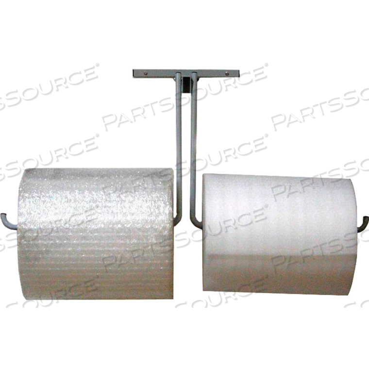 BUBBLE/FOAM/POLY DISPENSER, WALL MOUNT UNIT, DOUBLE ARM, 12" MATERIAL WIDTH by Encore Packaging LLC