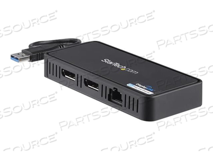 USB 3.0 MINI DOCK WITH DUAL MONITOR DISPLAYPORT 4K 60HZ / GIGABIT ETHERNET - DIS by StarTech.com Ltd.