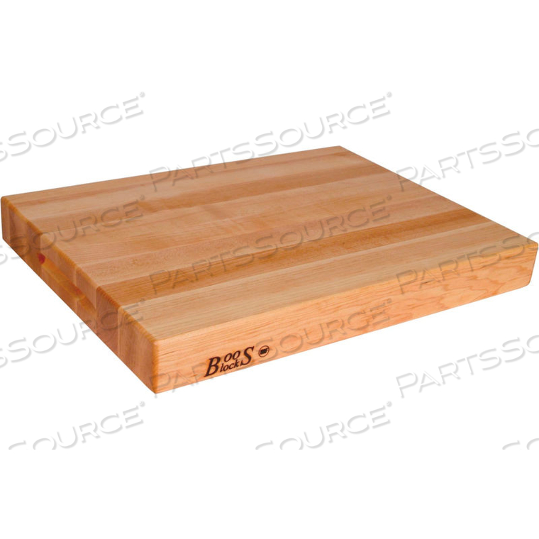 MAPLE CUTTING BOARD 18" X 12" X 2-1/4" by John Boos & Company MAPLE CUTTING BOARD 18" X 12" X 2-1/4" by John Boos & Company