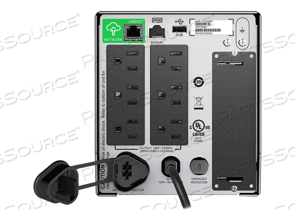 120V 750VA NEMA 5-15P INPUT/6 NEMA 5-15R OUTPUT SMART UNINTERRUPTIBLE POWER SUPPLY by APC / American Power Conversion 120V 750VA NEMA 5-15P INPUT/6 NEMA 5-15R OUTPUT SMART UNINTERRUPTIBLE POWER SUPPLY by APC / American Power Conversion