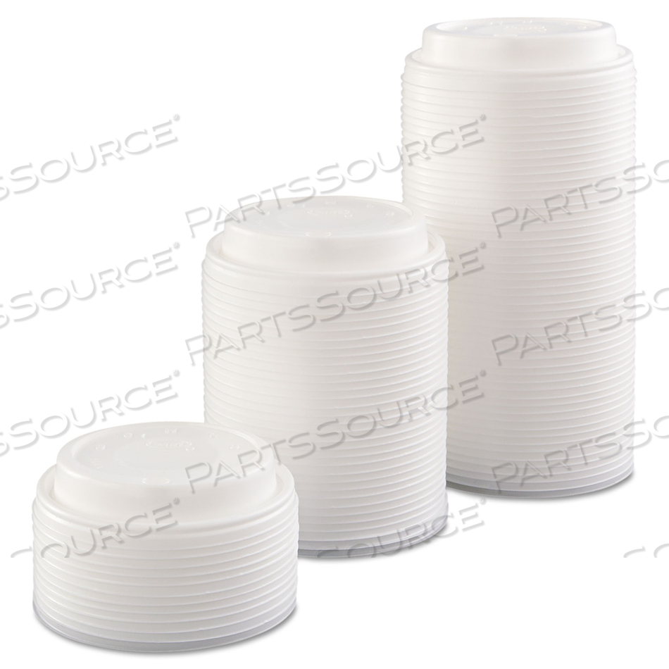CAPPUCCINO DOME SIPPER LIDS, FITS 12 OZ TO 24 OZ CUPS, WHITE by Solo CAPPUCCINO DOME SIPPER LIDS, FITS 12 OZ TO 24 OZ CUPS, WHITE by Solo