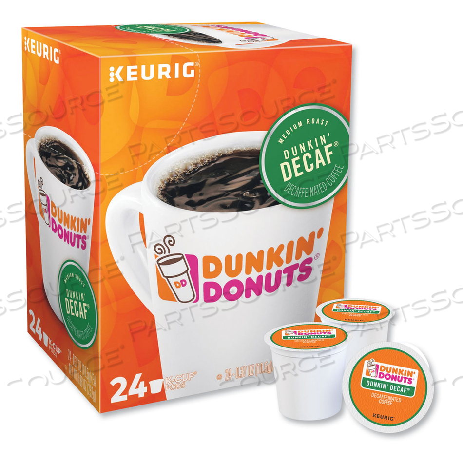 K-CUP PODS, DUNKIN' DECAF, 24/BOX 