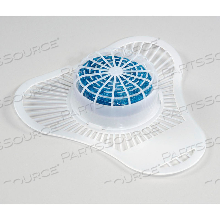 URINAL SCREEN W/ NON-PARA CLEANER DEODORANT BLOCK GREEN APPLE, 1500 FLUSHES 12/CASE by Krystal