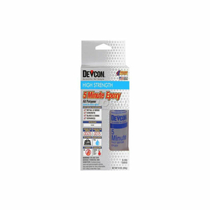 5 MINUTE FAST DRYING EPOXY, 2-4.5 OZ. BOTTLES by Devcon