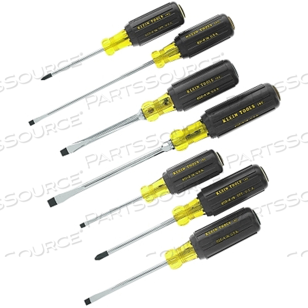 SCREWDRIVER SET SLOTTED/PHILLIPS 7 PC by Klein Tools