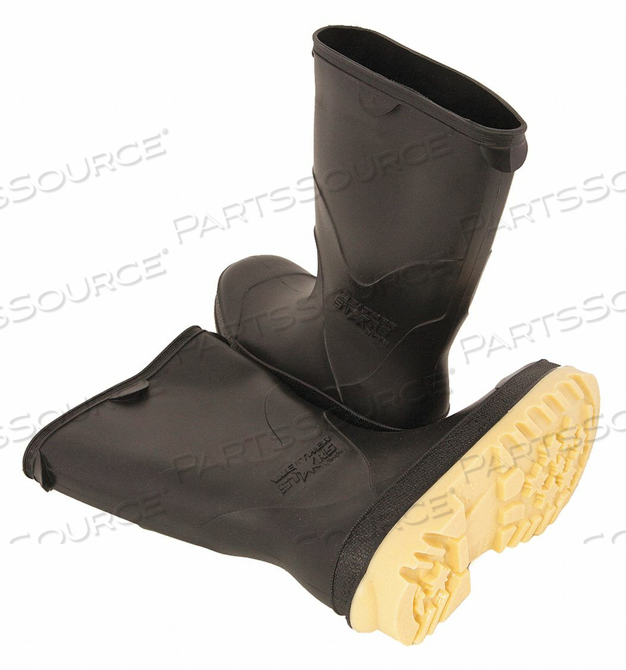 RAIN BOOT PVC CHILD BLACK/TAN SIZE9 PR by Tingley Rubber