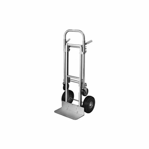 2-IN-1 ALUMINUM CONVERTIBLE HAND TRUCK - PNEUMATIC WHEELS - 800 LB. CAPACITY by Milwaukee Hand Trucks