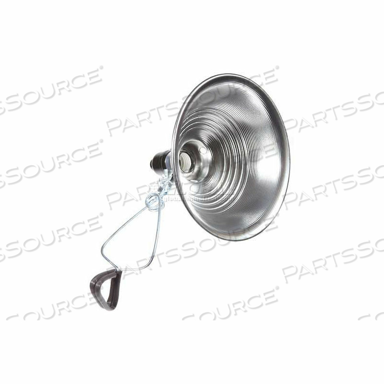 CLAMP LIGHT WITH ALUMINUM REFLECTOR, SILVER by Bayco