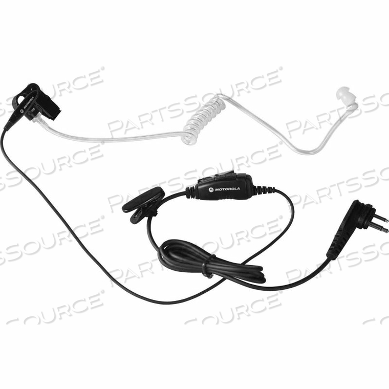 1-WIRE SURVEILLANCE EARPIECE WITH IN-LINE CLIP PTT MIC by Motorola