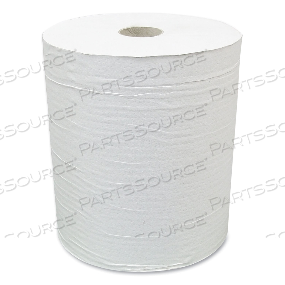HARDWOUND PAPER TOWEL ROLL, ECO GREEN PAPER, 1-PLY, 7.88" X 800 FT, WHITE, 6/CARTON by American Paper Converting HARDWOUND PAPER TOWEL ROLL, ECO GREEN PAPER, 1-PLY, 7.88" X 800 FT, WHITE, 6/CARTON by American Paper Converting