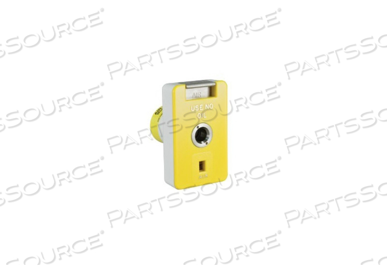 COUPLER, DISS MALE X FEMALE, AIR, YELLOW by Precision Medical, Inc.