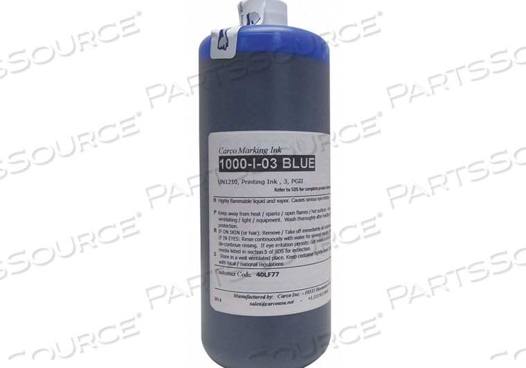 MARKING INK DYE TYPE BLUE 30 TO 60 SEC. by Carco