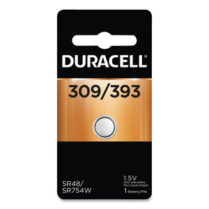 BUTTON CELL BATTERY, 309/393, 1.5 V by Duracell