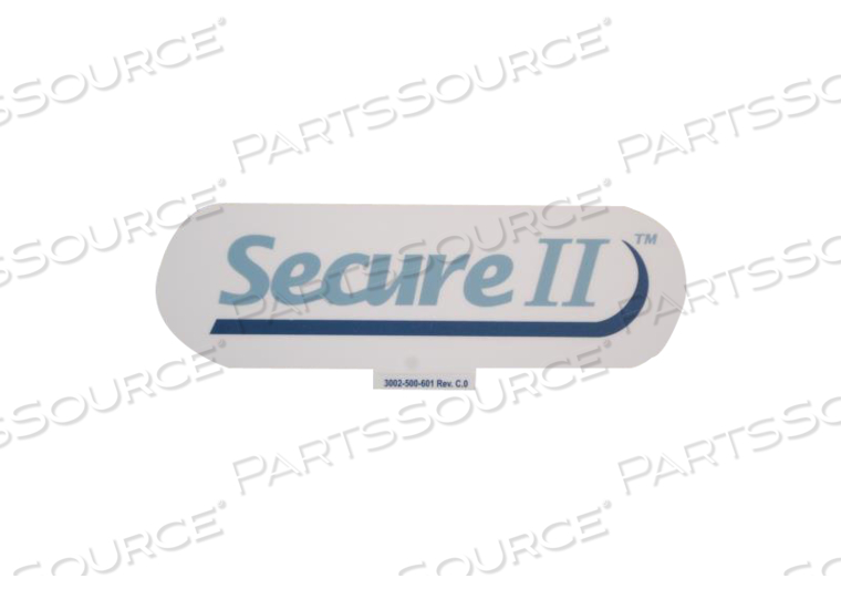 LABEL, SECURE, FOR USE WITH: FOR MODEL 3002 SECURE® II MODEL 3002 by Stryker Medical