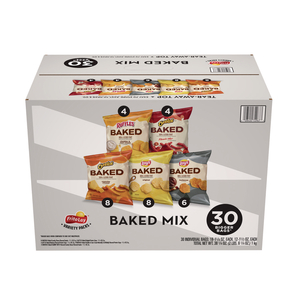 BAKED VARIETY PACK, LAY�S REGULAR/LAY�S BBQ/CHEETOS/RUFFLES CHEDDAR AND SOUR CREAM/HOT CHEETOS, 30 BAGS/BOX, 2 BOXES/CARTON by Frito-Lay