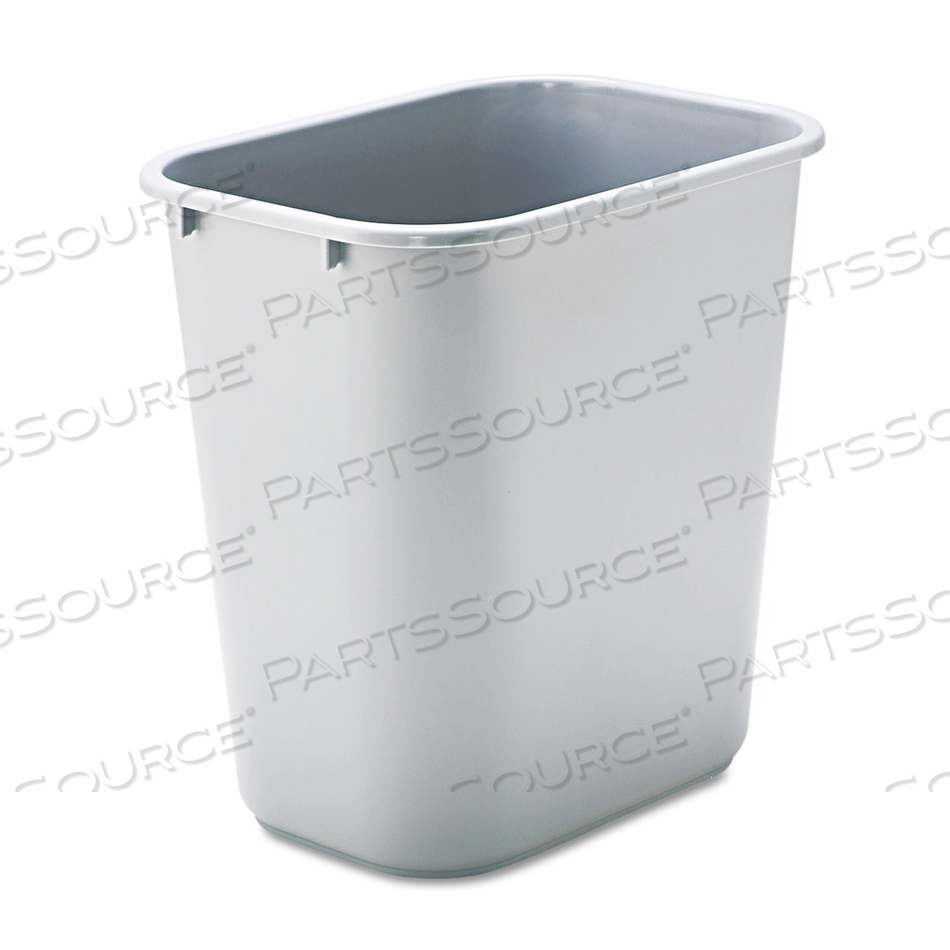 DESKSIDE PLASTIC WASTEBASKET, 7 GAL, PLASTIC, GRAY by Rubbermaid Medical Division DESKSIDE PLASTIC WASTEBASKET, 7 GAL, PLASTIC, GRAY by Rubbermaid Medical Division