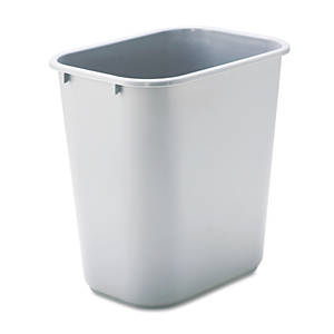 DESKSIDE PLASTIC WASTEBASKET, 7 GAL, PLASTIC, GRAY by Rubbermaid Medical Division DESKSIDE PLASTIC WASTEBASKET, 7 GAL, PLASTIC, GRAY by Rubbermaid Medical Division