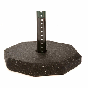 OCTAGON SIGN BASE 30 LBS, W/ U-CHANNEL ADAPTOR & 6' U-CHANNEL POST by Tire Conversion Technologies, Inc
