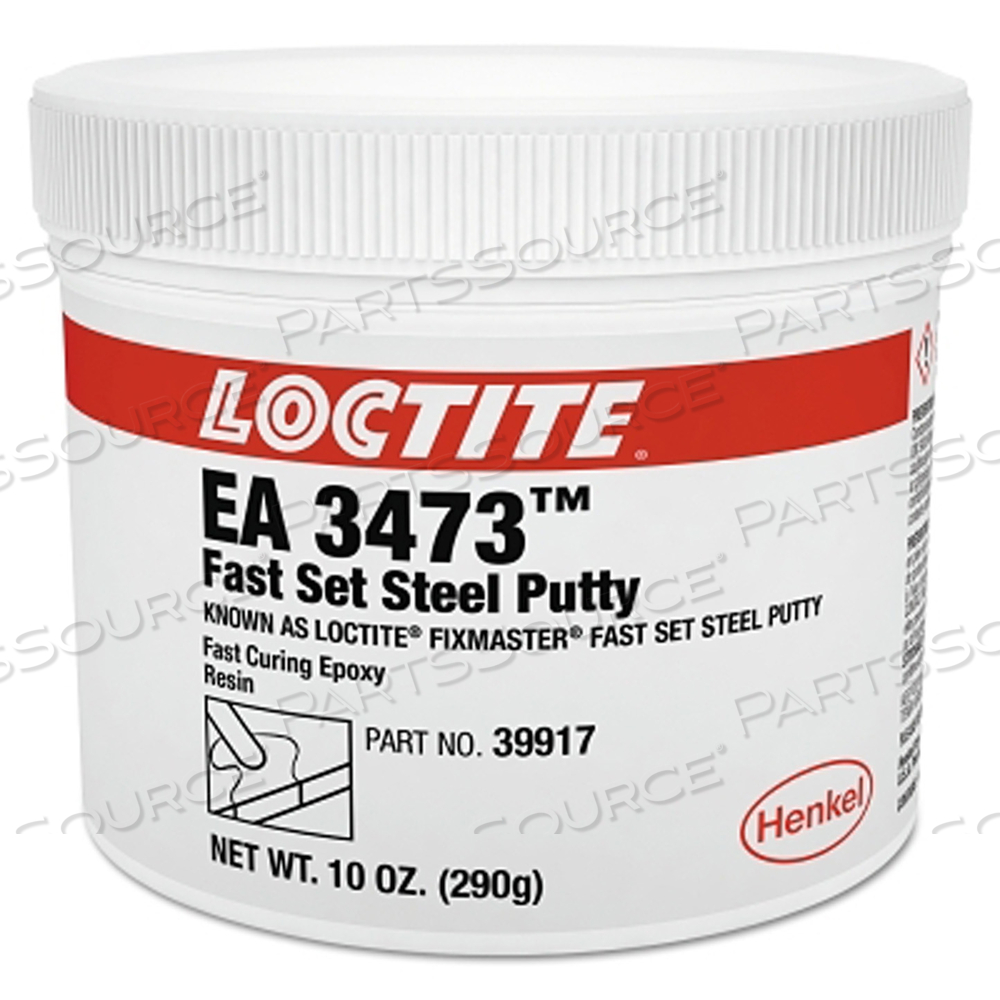 FIXMASTER FAST SET STEEL PUTTY KIT, 1 LB, KIT, GRAY/WHITE by Loctite Brand