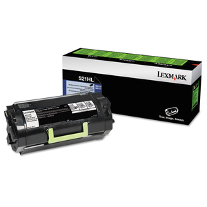 LEXMARK 521HL - HIGH YIELD - BLACK - ORIGINAL - TONER CARTRIDGE LCCP, LRP - FOR LEXMARK MS810, MS811, MS812 by Lexmark