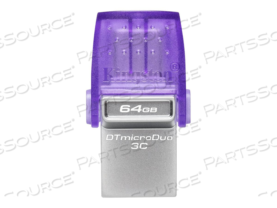 DATATRAVELER MICRODUO 3C, USB FLASH DRIVE, 64 GB, USB 3.2 GEN 1 / USB-C by Kingston Technology DATATRAVELER MICRODUO 3C, USB FLASH DRIVE, 64 GB, USB 3.2 GEN 1 / USB-C by Kingston Technology
