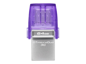 DATATRAVELER MICRODUO 3C, USB FLASH DRIVE, 64 GB, USB 3.2 GEN 1 / USB-C by Kingston Technology