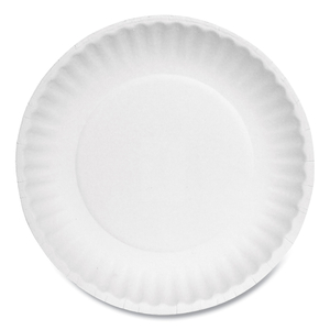 PAPER PLATES, 6" DIA, WHITE, 1,000/CARTON by AJM Packaging Corporation