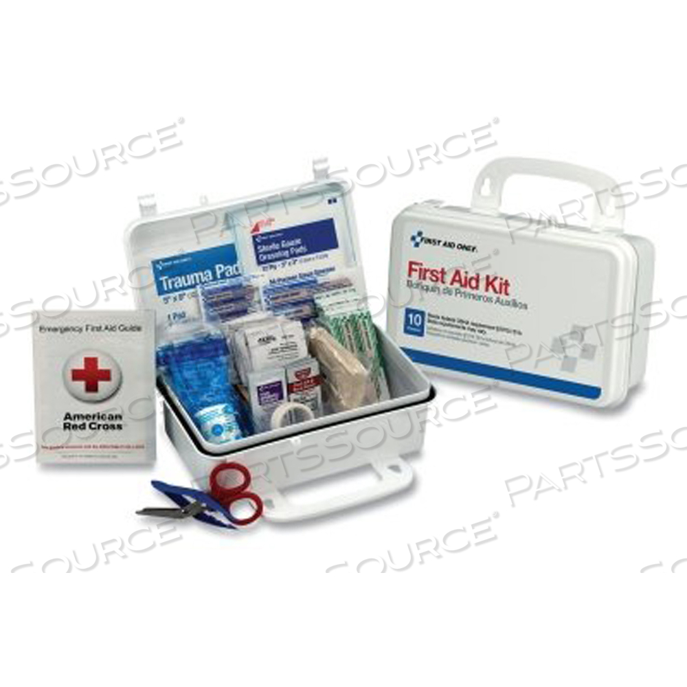 10 PERSON ANSI FIRST AID KIT, WEATHERPROOF PLASTIC CASE, WALL MOUNT by Pac-Kit