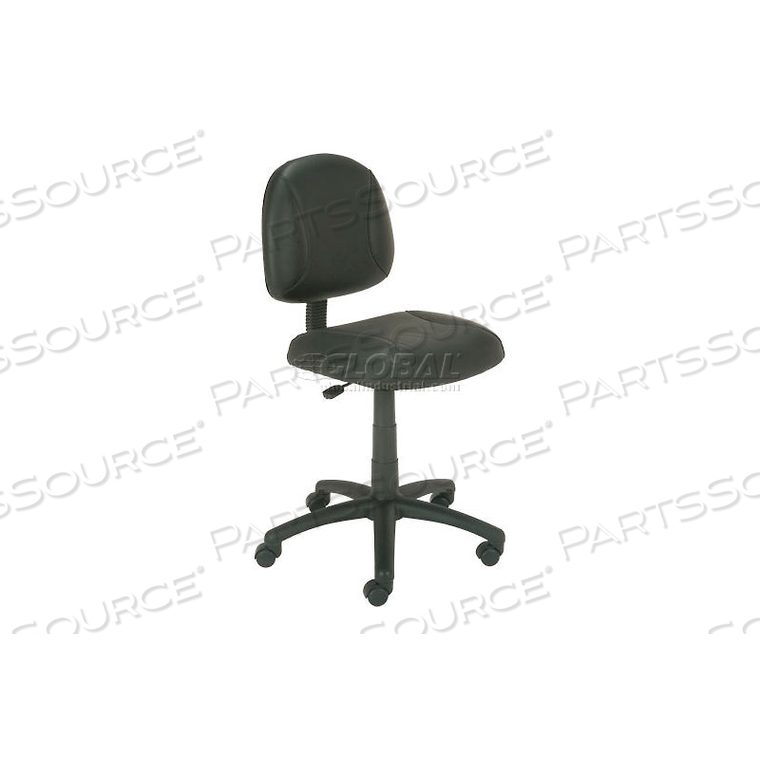 INTERION TASK CHAIR - LEATHER - BLACK by Boss