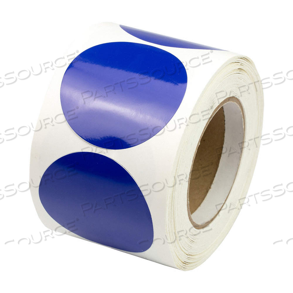 FLOOR MARKING TAPE, CIRCLE, SOLID, BLUE, NO LEGEND, 3 IN X 3 IN, 5 MIL TAPE THICK by Approved Vendor FLOOR MARKING TAPE, CIRCLE, SOLID, BLUE, NO LEGEND, 3 IN X 3 IN, 5 MIL TAPE THICK by Approved Vendor